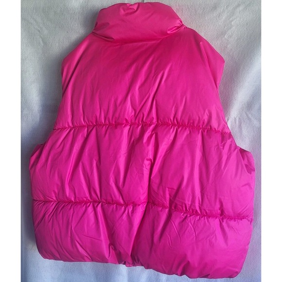 Old Navy Pink Puffer Vest 3x - Picture 2 of 7